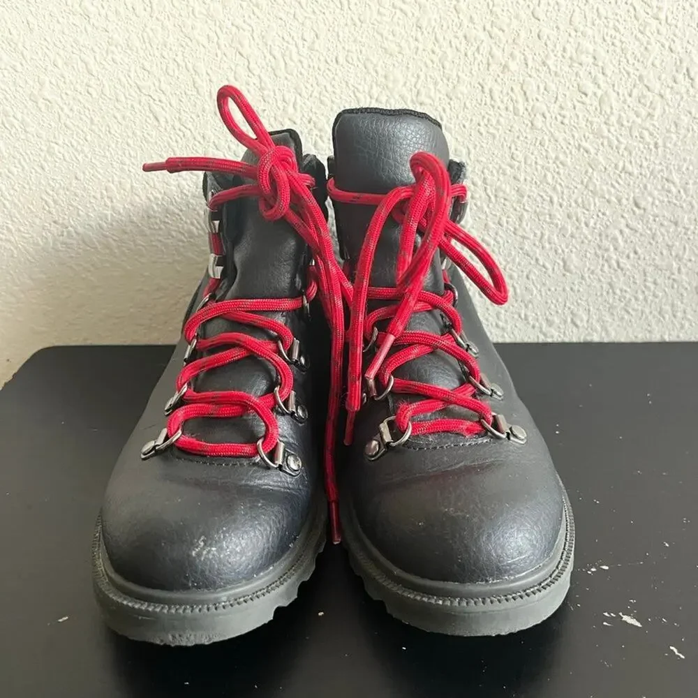 Sorel Unisex Madson Black Waterproof Hiker Boots Size 2 Style NY2994-010